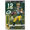 Green Bay Packers Decal 11x17 Multi Use Aaron Rodgers Design 4 Piece - WinCraft