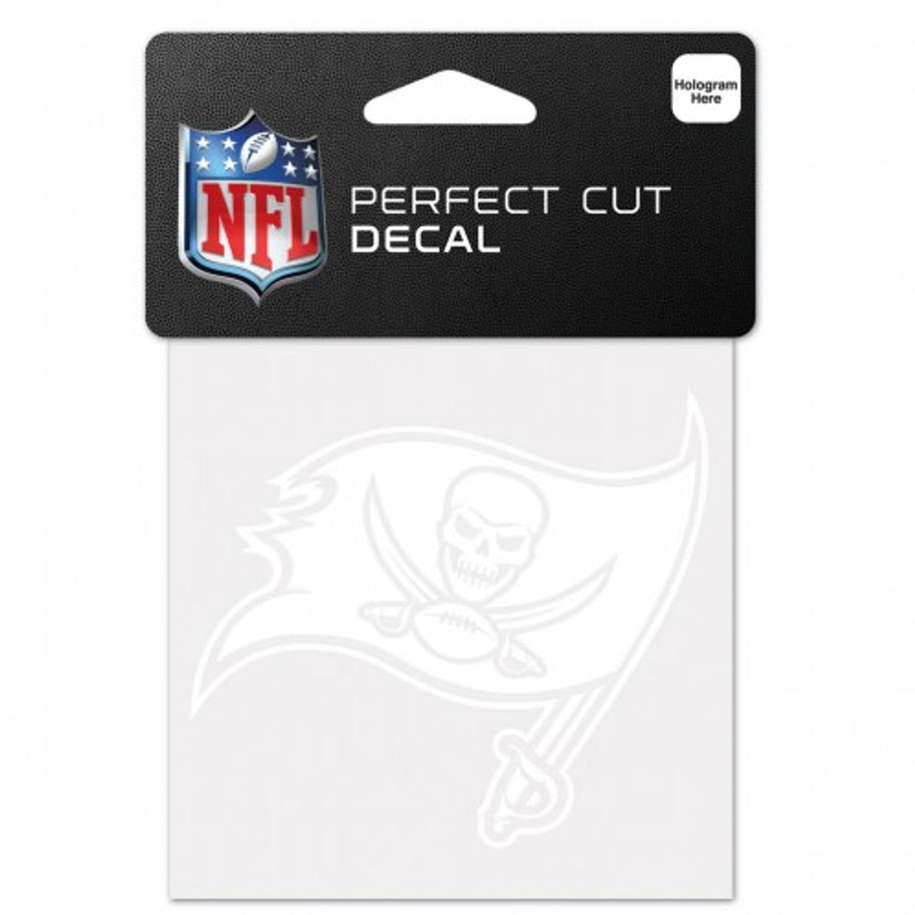 Tampa Bay Buccaneers Decal 4x4 Perfect Cut White - Special Order - Wincraft