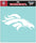 Denver Broncos Decal 8x8 Die Cut White - WinCraft