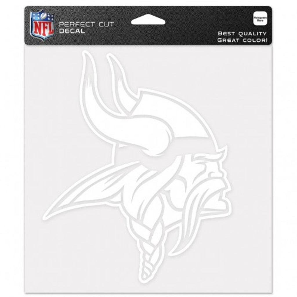 Minnesota Vikings Decal 8x8 Die Cut White New Logo - Wincraft