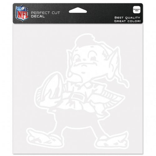 Cleveland Browns Decal 8x8 Die Cut White - WinCraft