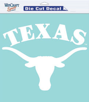 Texas Longhorns Decal 8x8 Die Cut White - WinCraft