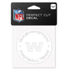 Washington Football Team Decal 4x4 Perfect Cut White - WinCraft