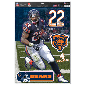 Chicago Bears Decal 11x17 Multi Use Matt Forte Design CO - 0.25