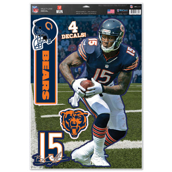 Chicago Bears Decal 11x17 Multi Use Brandon Marshall Design CO - 0.25