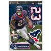 Houston Texans Arian Foster Decal 11x17 Multi Use - 0.25