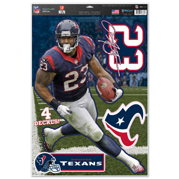 Houston Texans Arian Foster Decal 11x17 Multi Use - 0.25
