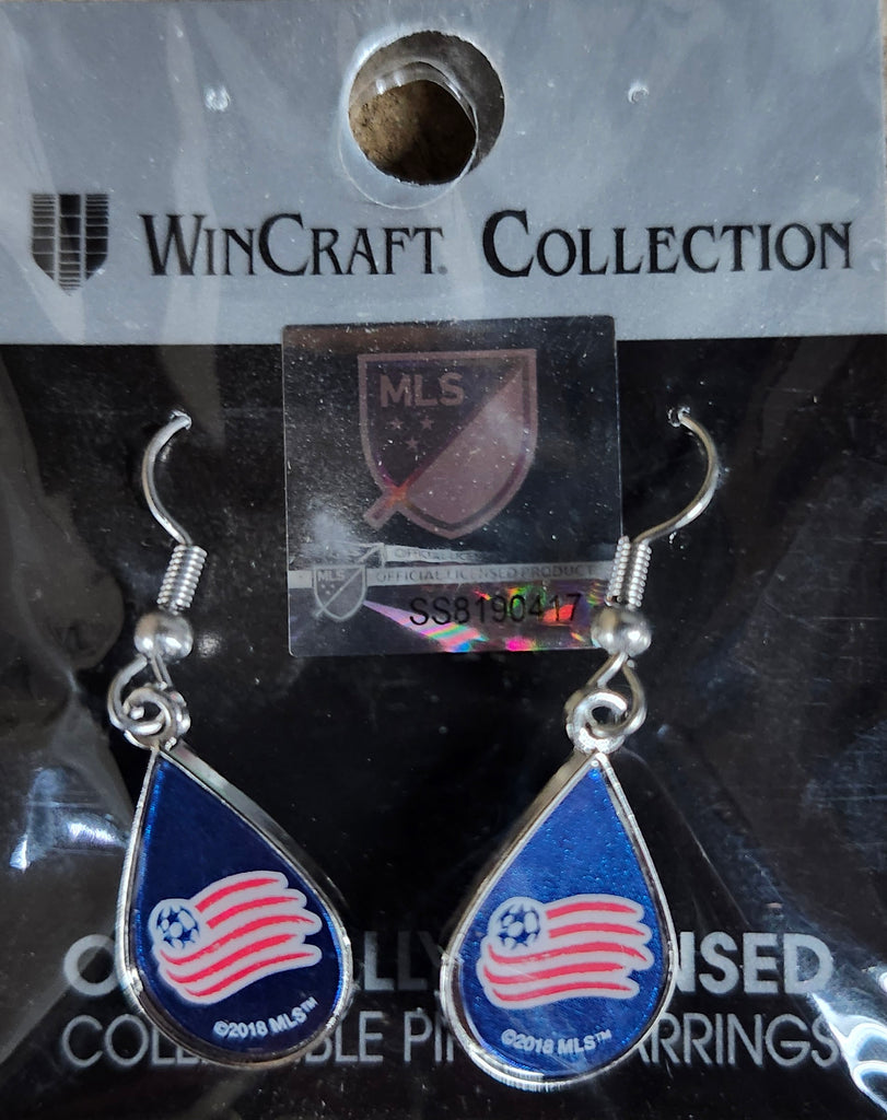 New England Revolution Earrings Tear Drop Style - Special Order - 0