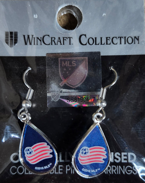 New England Revolution Earrings Tear Drop Style - Special Order - 0