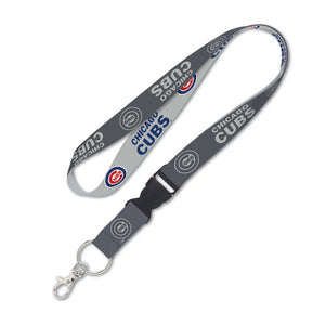 Chicago Cubs Lanyard with Detachable Buckle Grey Special Order - WinCraft