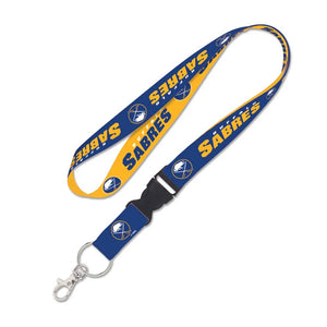 Buffalo Sabres Lanyard with Detachable Buckle Two Color - WinCraft