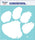 Clemson Tigers Decal 8x8 Die Cut White - WinCraft