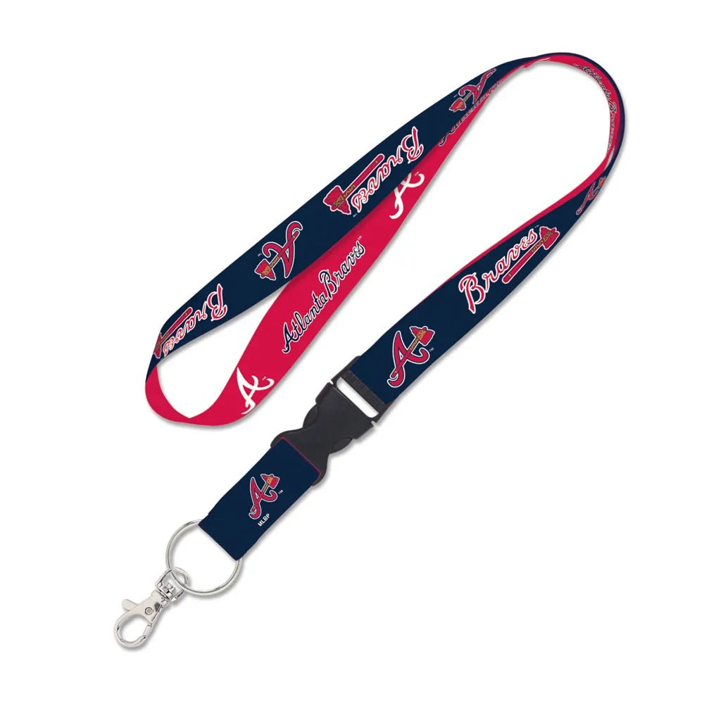 Atlanta Braves Lanyard with Detachable Buckle Two Color - WinCraft