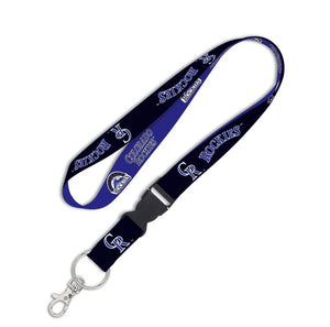Colorado Rockies Lanyard with Detachable Buckle Two Color - Special Order - WinCraft