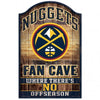 Denver Nuggets Sign 11x17 Wood Fan Cave Design - Special Order - Wincraft