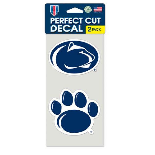 Penn State Nittany Lions Set of 2 Die Cut Decals - 0.25