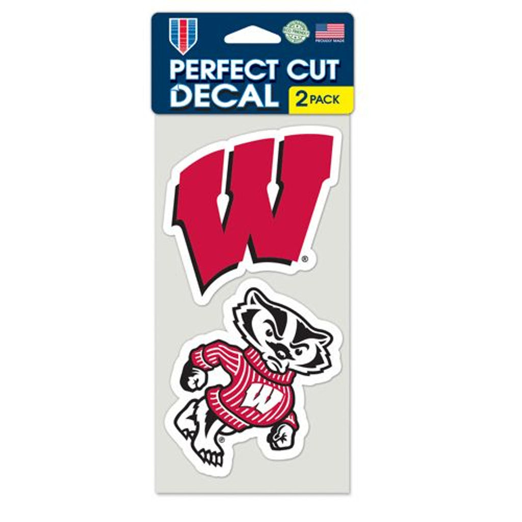 Wisconsin Badgers Set of 2 Die Cut Decals - WinCraft