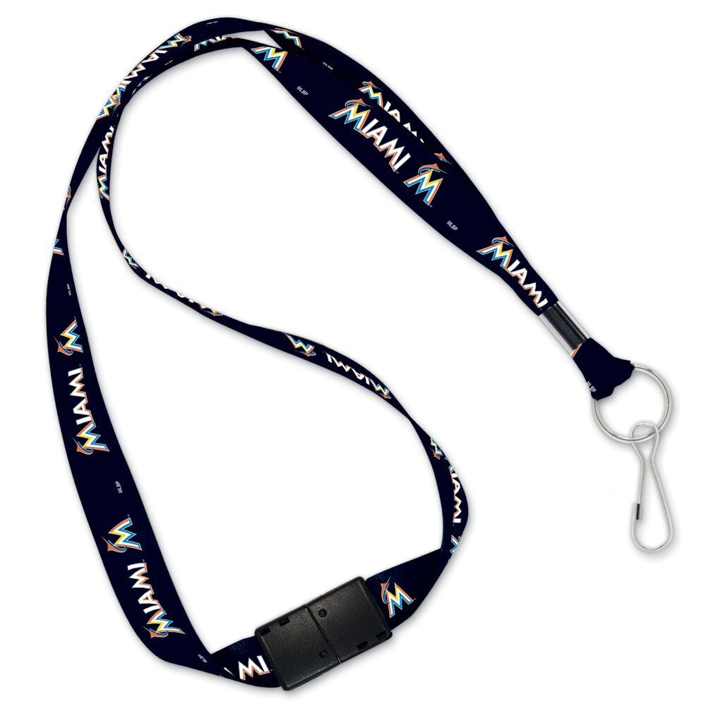 Miami Marlins Lanyard with Detachable Buckle - WinCraft
