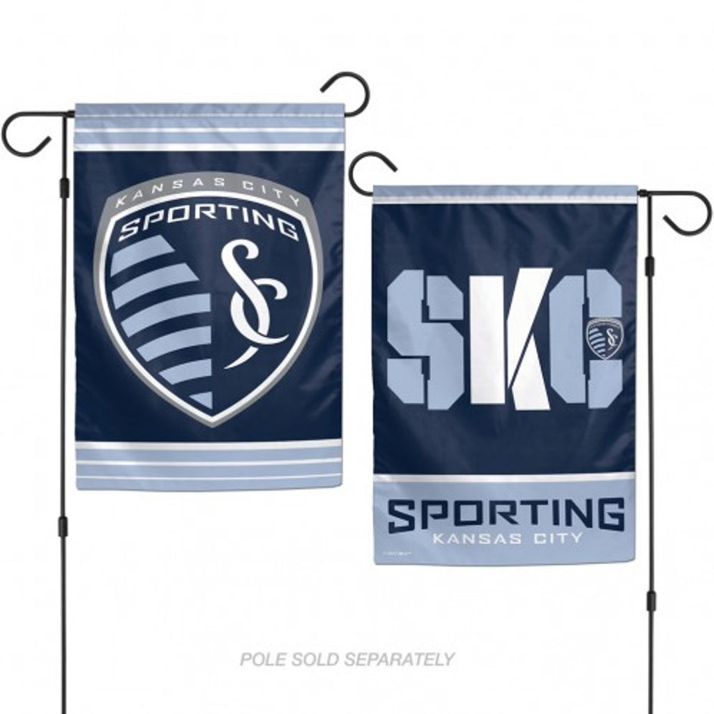 Sporting Kansas City Flag 12x18 Garden Style 2 Sided - WinCraft