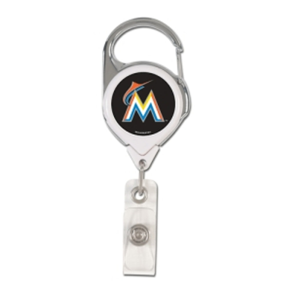 Miami Marlins Retractable Premium Badge Holder - Special Order - Wincraft
