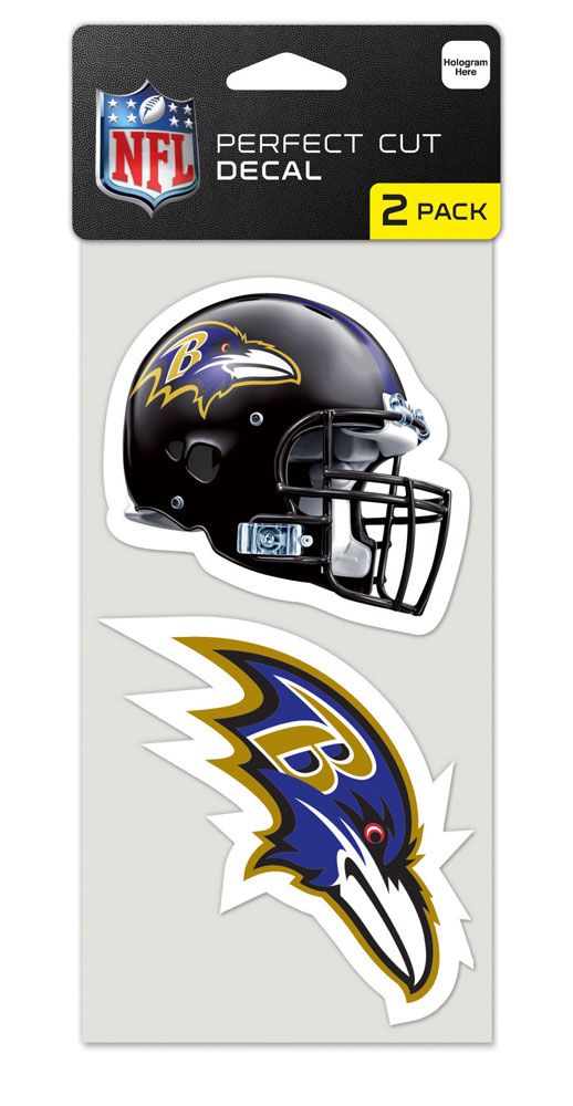 Baltimore Ravens Set of 2 Die Cut Decals - Wincraft