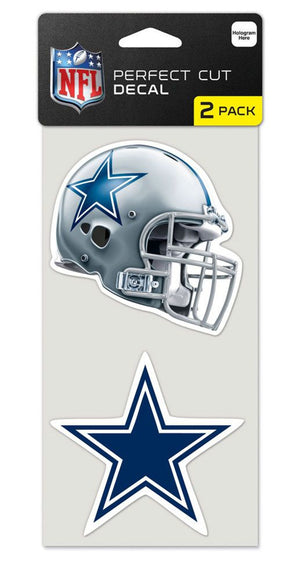 Dallas Cowboys Set of 2 Die Cut Decals - WinCraft