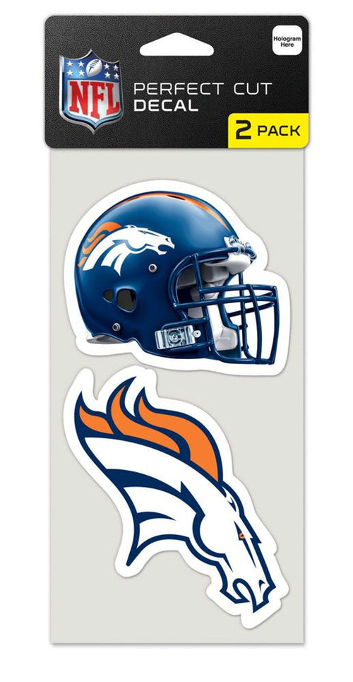 Denver Broncos Set of 2 Die Cut Decals - WinCraft