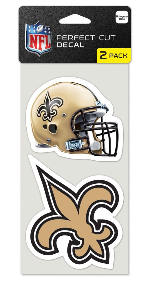 New Orleans Saints Set of 2 Die Cut Decals - 0.25