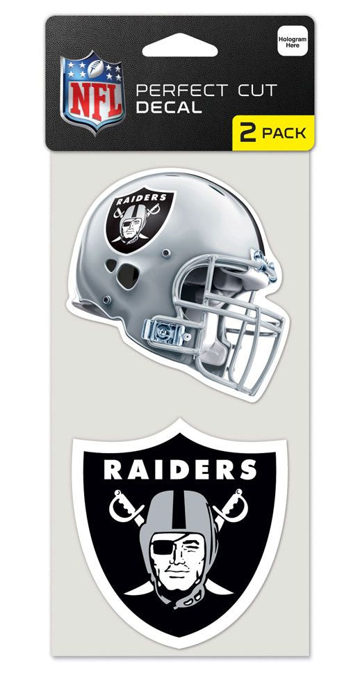 Las Vegas Raiders Set of 2 Die Cut Decals - 0.25