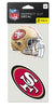 San Francisco 49ers Set of 2 Die Cut Decals - 0.25