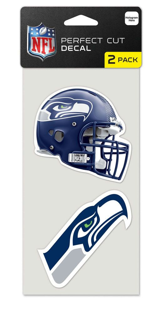 Seattle Seahawks Set of 2 Die Cut Decals - 0.25