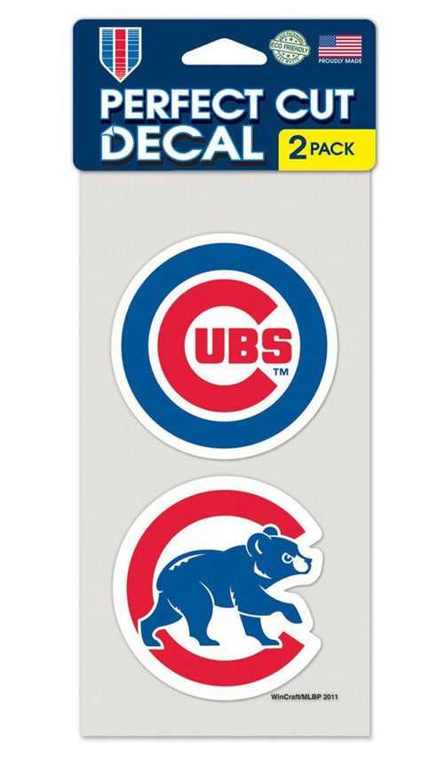 Chicago Cubs Set of 2 Die Cut Decals - WinCraft