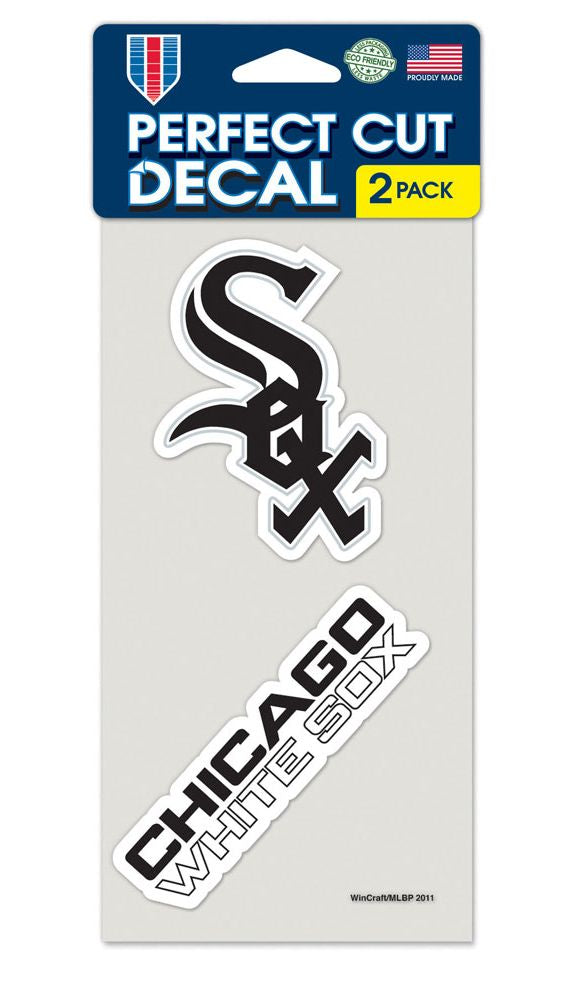 Chicago White Sox Set of 2 Die Cut Decals - 0.25