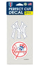 New York Yankees Set of 2 Die Cut Decals - 0.25