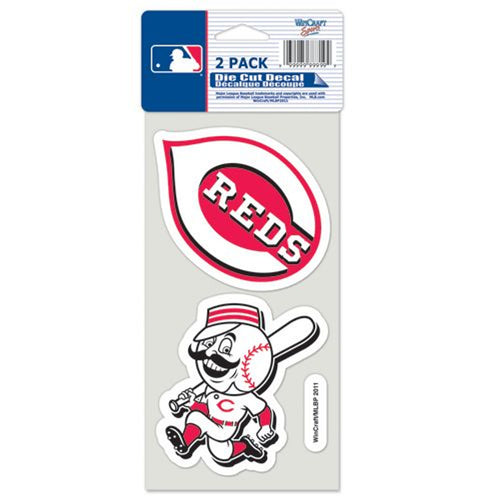 Cincinnati Reds Set of 2 Die Cut Decals - WinCraft