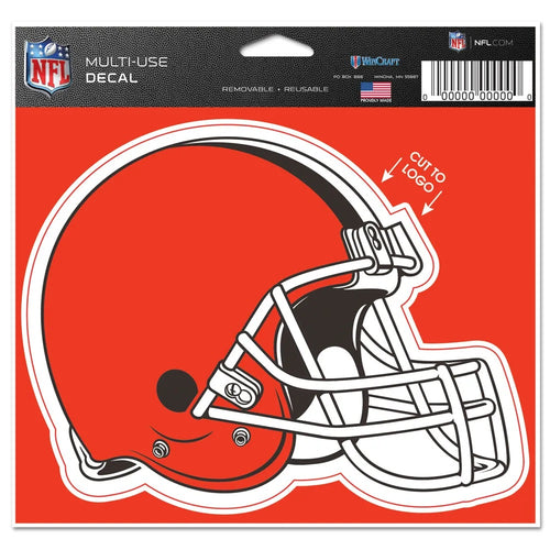 Cleveland Browns Decal 4.5x5.75 Perfect Cut Color Cut to Logo - WinCraft