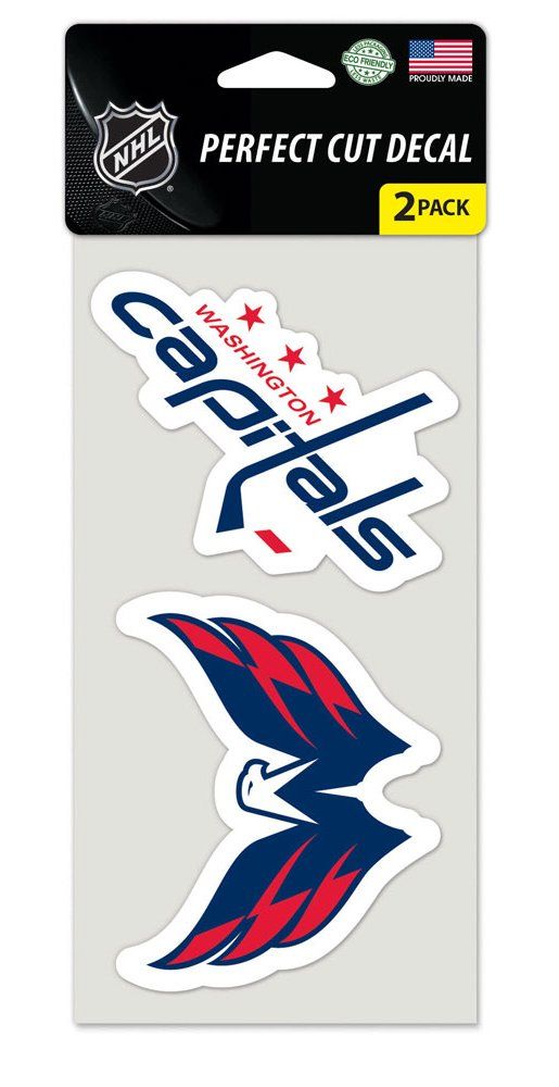 Washington Capitals Set of 2 Die Cut Decals - 0.25