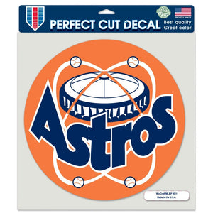 Houston Astros Decal 8x8 Perfect Cut Color Cooperstown Design - Special Order - WinCraft