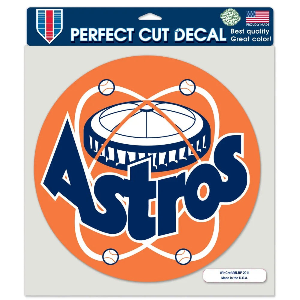Houston Astros Decal 8x8 Perfect Cut Color Cooperstown Design - Special Order - WinCraft