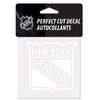New York Rangers Decal 4x4 Perfect Cut White - WinCraft