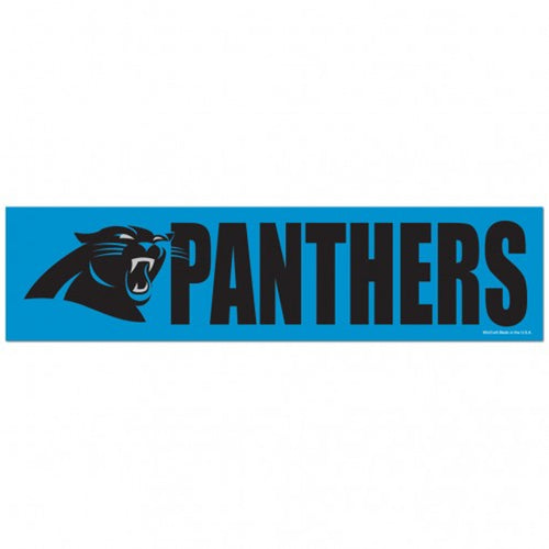 Carolina Panthers Decal 3x12 Bumper Strip Style - WinCraft