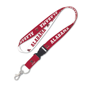 Alabama Crimson Tide Lanyard with Detachable Buckle College Vault - Special Order - WinCraft