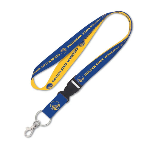 Golden State Warriors Lanyard with Detachable Buckle Two Color - WinCraft