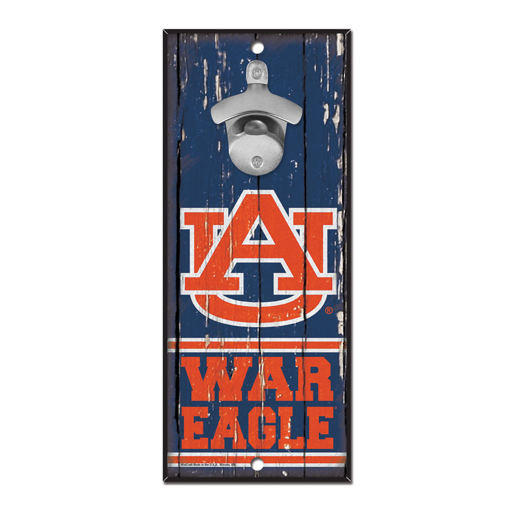 Auburn Tigers Sign Wood 5x11 Bottle Opener - Wincraft