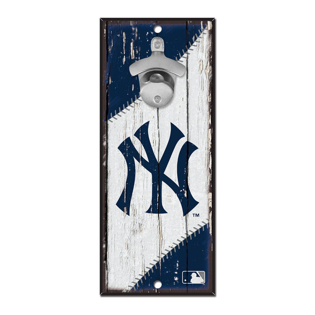 New York Yankees Sign Wood 5x11 Bottle Opener - WinCraft