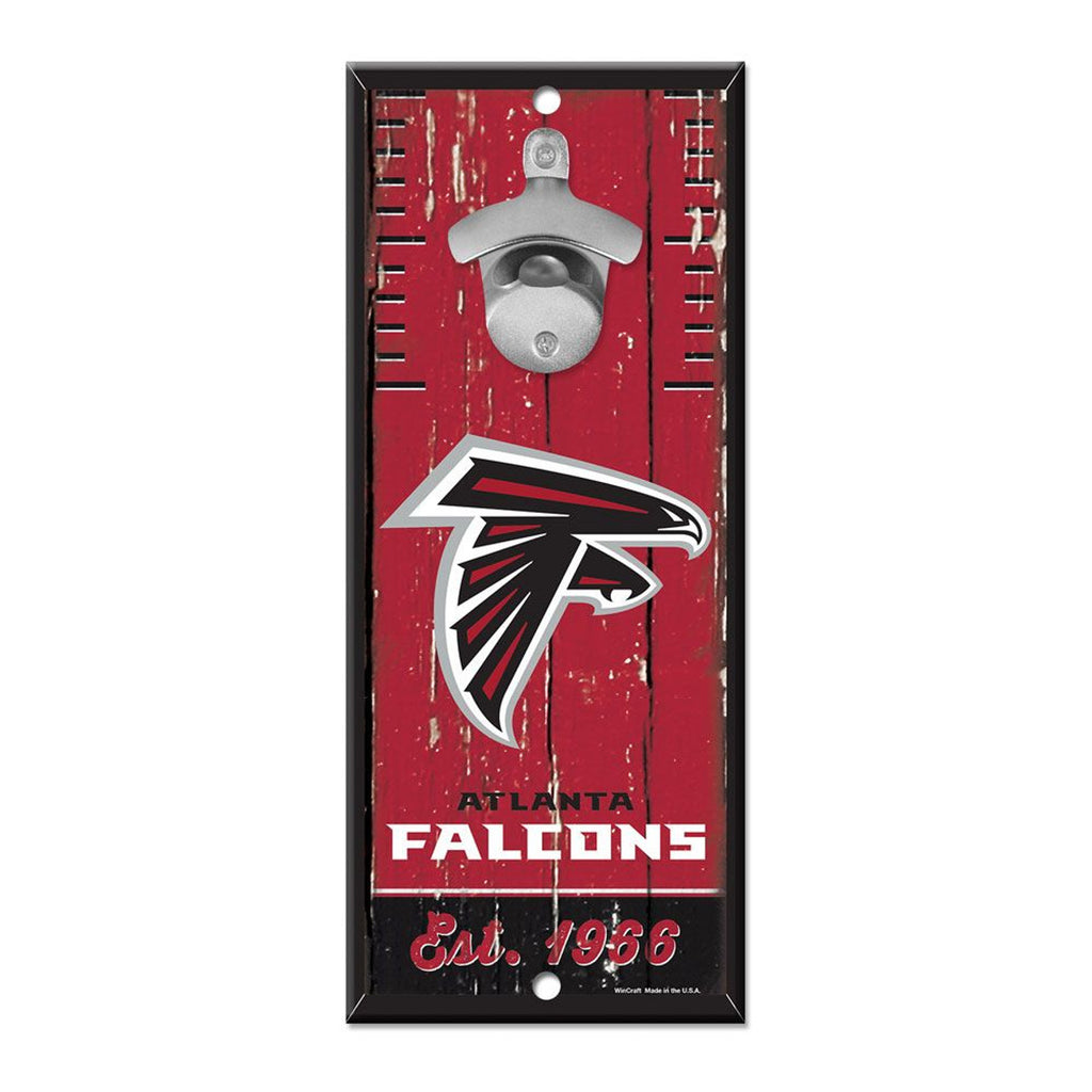 Atlanta Falcons Sign Wood 5x11 Bottle Opener - Wincraft