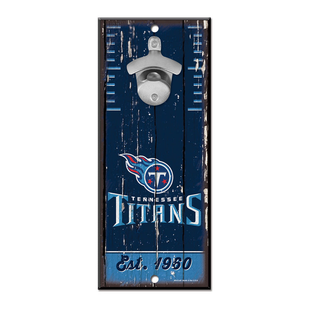Tennessee Titans Sign Wood 5x11 Bottle Opener - Wincraft