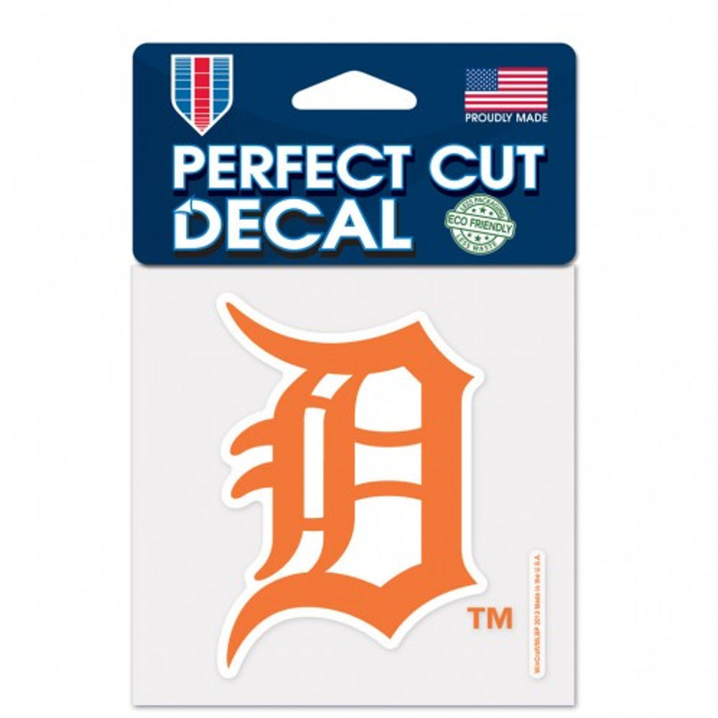 Detroit Tigers Decal 4x4 Perfect Cut Orange - Wincraft