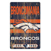 Denver Broncos Sign 11x17 Wood Slogan Design - Wincraft