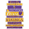 Minnesota Vikings Sign 11x17 Wood Family Word Design - Wincraft